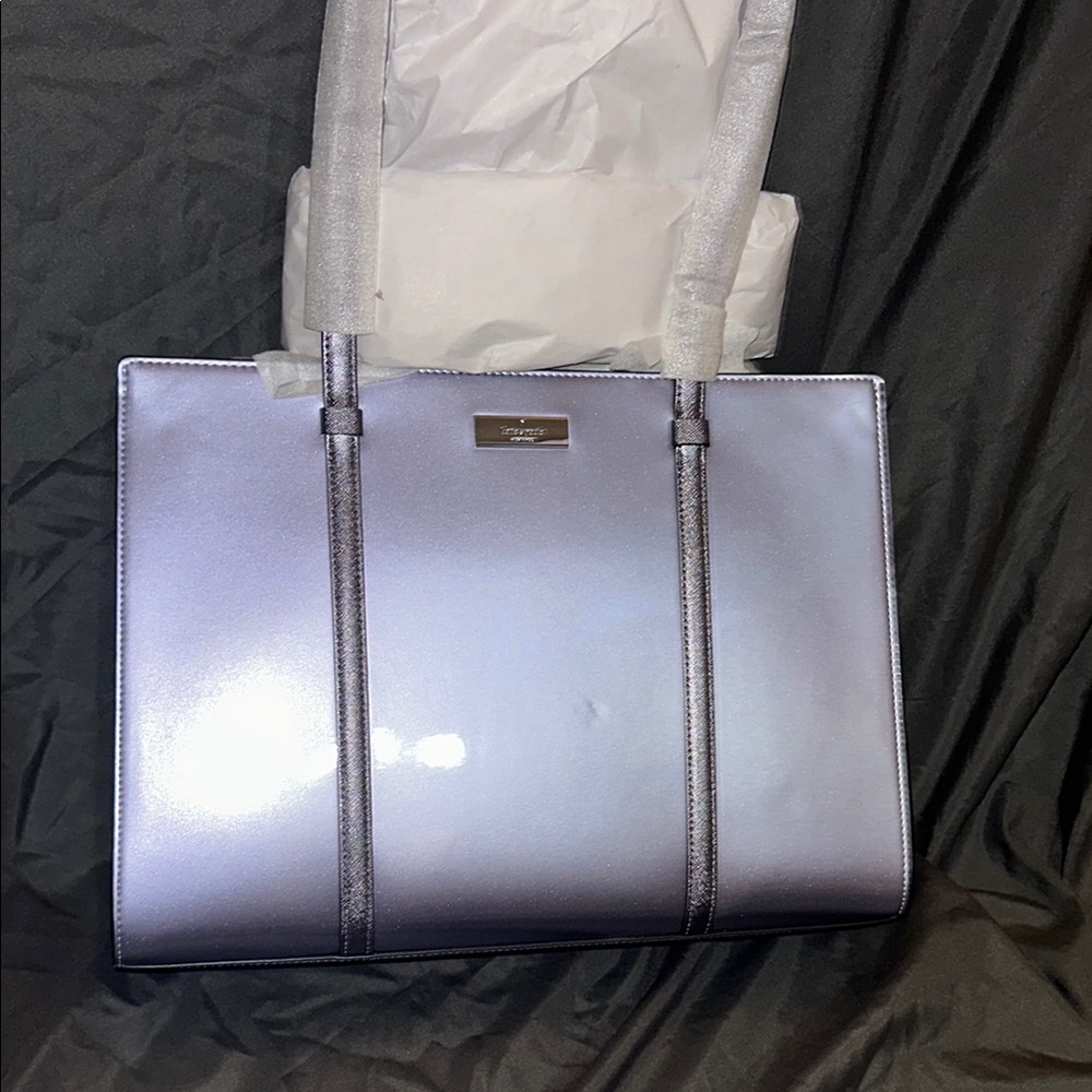 Kate Soade ♠️ Patten Leather Purple Handbag